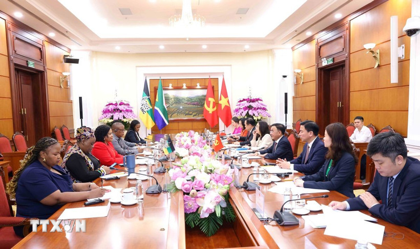 Quang cảnh hội đàm. (Ảnh: Phương Hoa/TTXVN)