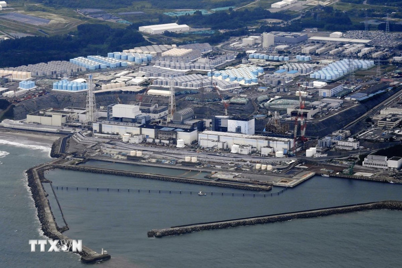 Nhà máy điện hạt nhân Fukushima Daiichi ở tỉnh Fukushima, Nhật Bản. (Ảnh: Kyodo/TTXVN)