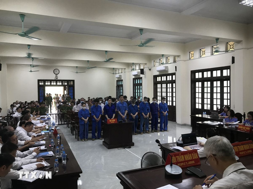 Toàn cảnh Phiên tòa. (Ảnh: Tiến Vĩnh/TTXVN)