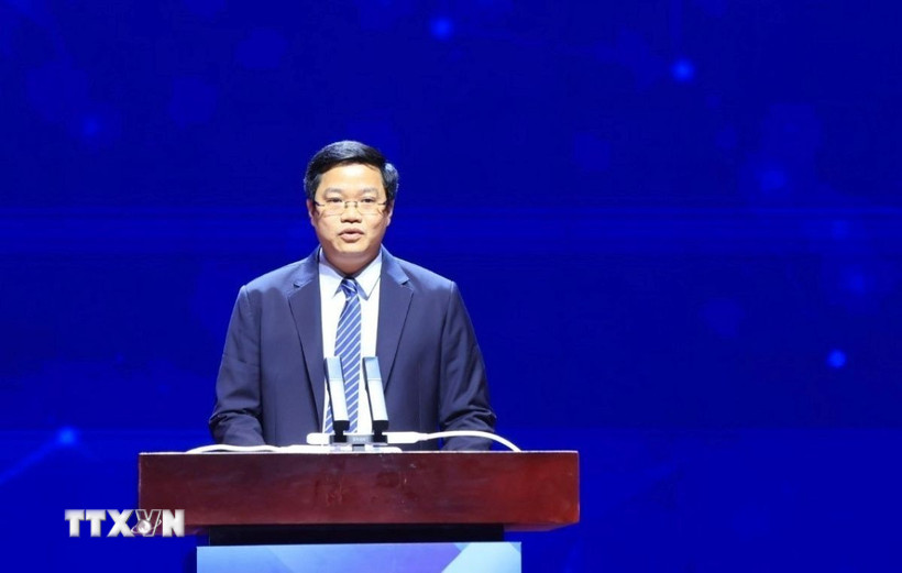 Thứ trưởng Bộ Tài chính Nguyễn Đức Tâm phát biểu. (Ảnh: Tuấn Anh/TTXVN)