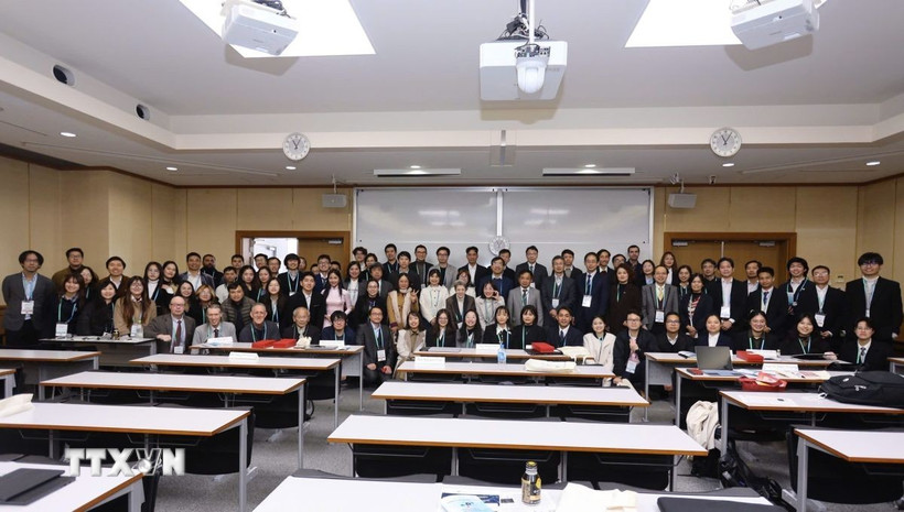 Hội thảo quy tụ đông đảo các chuyên gia Việt Nam đang làm việc tại các trường đại học, viện nghiên cứu uy tín của Nhật Bản. (Ảnh: Xuân Giao/TTXVN) 