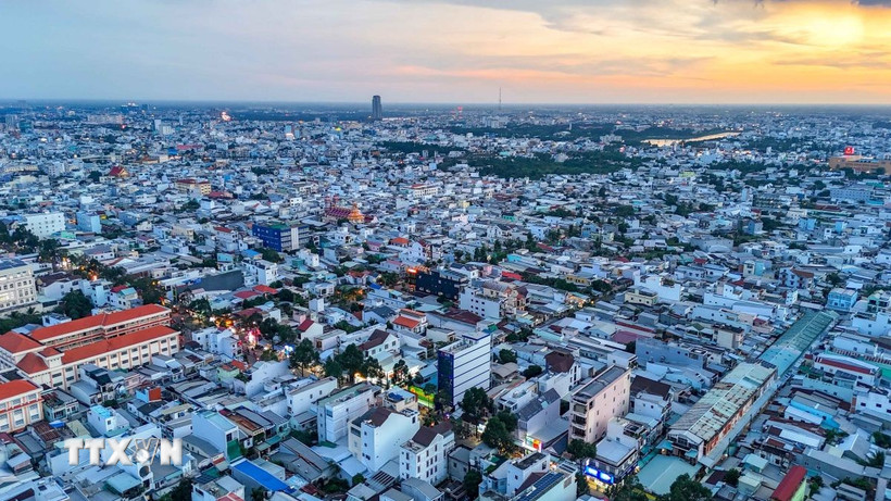 Một góc thành phố Cần Thơ. (Ảnh: Thanh Liêm/TTXVN)