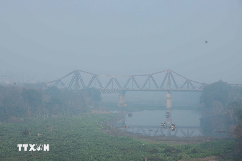 Không khí Hà Nội không lành mạnh, (Nguồn: TTXVN)