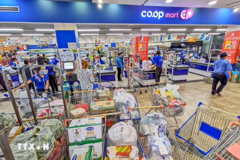 Siêu thị Co.opmart Cần Thơ. (Ảnh tư liệu: Thanh Liêm/TTXVN)