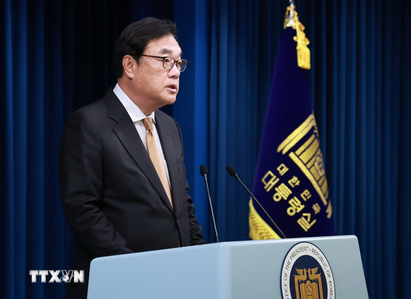 (Tư liệu) Chánh Văn phòng Tổng thống Hàn Quốc Chung Jin Suk. (Ảnh: Yonhap/TTXVN)