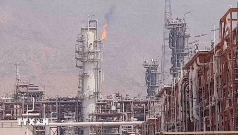 Mỏ khí đốt South Pars của Iran. (Ảnh: IRNA/TTXVN)