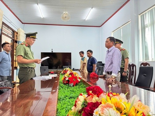 Khởi tố đối tượng phá hoại chính sách đoàn kết tại Đắk Lắk. (Ảnh: Công an tỉnh Đắk Lắk )