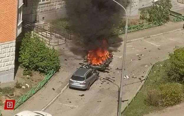 Hiện trường vụ nổ bom xe. (Nguồn: X)