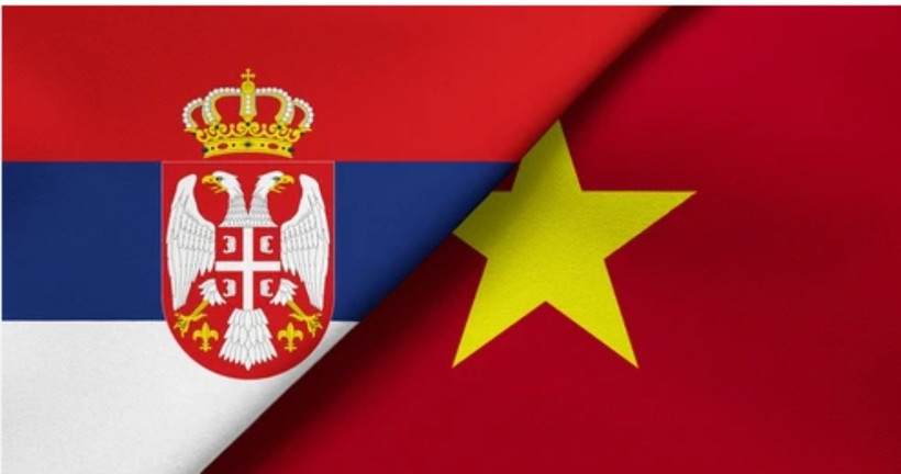Quốc kỳ Việt Nam và Serbia (Vietnam+)