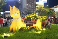 Người dân TP Hồ Chí Minh nô nức du Xuân trong không gian đường hoa Nguyễn Huệ 