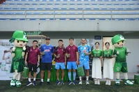 Herbalife cung cấp các sản phẩm dinh dưỡng để hỗ trợ các cầu thủ trong quá trình tập luyện. (Ảnh: PV/Vietnam+)