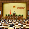 Quốc hội thảo luận về đề nghị sửa đổi, bổ sung một số điều của Hiến pháp năm 2013. (Ảnh: TTXVN)