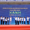 Các đại biểu tại buổi Lễ phát động "Toàn dân tiết kiệm năng lượng hưởng ứng Giờ Trái đất năm 2025." (Ảnh: Đức Duy/Vietnam+)