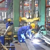 Hoạt động sản xuất tại một cụm công nghiệp trên địa bàn Hà Nội. (Ảnh: TTXVN)
