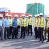 Lãnh đạo tỉnh Đồng Nai và Petrovietnam kiểm tra công trường Dự án Nhà máy điện Nhơn Trạch 3 và 4. (Ảnh: PV/Vietnam+)