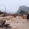 Lai Châu khẩn trương khắc phục hậu quả lũ quét tại xã Mường Than. (Ảnh: Quý Trung/TTXVN