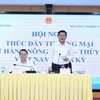 Bộ Công Thương Nguyễn Hồng Diên chủ trì hội nghị “Thúc đẩy thương mại mặt hàng Nông-Lâm-Thủy sản giữa Việt Nam và Hoa Kỳ” sáng 9/5, tại Hà Nội. (Ảnh: PV/Vietnam+)