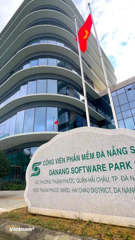 Văn phòng Trung tâm tài chính quốc tế Việt Nam thành phố Đà Nẵng được đặt tại Khu Công viên phần mềm Đà Nẵng 2. (Ảnh: Thanh Phong/Vietnam+)