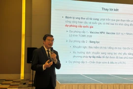 Giáo sư Nguyễn Vũ Quốc Huy - Phó Chủ tịch Hội Phụ sản Việt Nam, Hiệu trưởng Trường Đại học Y-Dược (Đại học Huế). (Ảnh: T.G/Vietnam+)