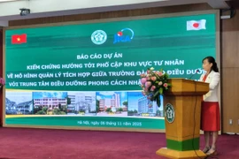 Hội thảo tổng kết Dự án. (Ảnh: PV/Vietnam+)