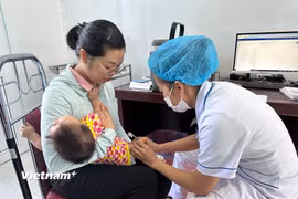 Trong tháng Một, nhóm thuốc và dịch vụ y tế nổi lên với mức tăng tới 9,47% so với tháng trước và kéo CPI chung tăng tới 0,51 điểm phần trăm.. (Ảnh: T.G/Vietnam+)