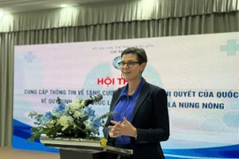 Bà Angela Pratt - Đại diện Tổ chức Y tế Thế giới tại Việt Nam. (Ảnh: PV/Vietnam+)