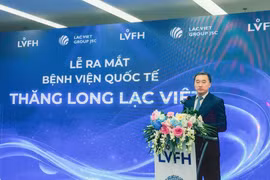 Thứ trưởng Bộ Y tế Trần Văn Thuấn phát biểu tại buổi Lễ. (Ảnh: PV/Vietnam+)