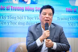 Tiến sỹ Trương Hồng Sơn - Phó Tổng Thư ký Tổng hội Y học Việt Nam, Viện trưởng Viện Y học ứng dụng Việt Nam. (Ảnh: PV/Vietnam+)