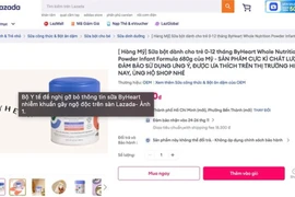 Sữa ByHeart nghi gây ngộ độc ở Mỹ vẫn bán trên sàn thương mại điện tử tại Việt Nam. (Ảnh chụp màn hình)