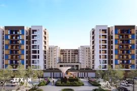 Phối cảnh dự án nhà ở xã hội tại Huế. (TTXVN phát)