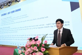 Phó giáo sư Nguyễn Tuấn Hưng được tín nhiệm bầu giữ chức Chủ tịch Hội Công tác xã hội ngành y tế Việt Nam. (Ảnh: PV/Vietnam+)