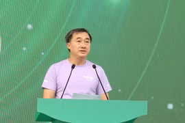 Thứ trưởng Bộ Y tế Trần Văn Thuấn phát biểu tai Ngày Dinh dưỡng cộng đồng Việt Nam lần 7. (Ảnh: PV/Vietnam+)
