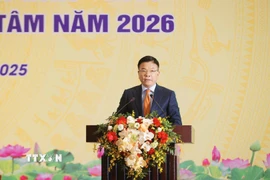 Phó Thủ tướng Chính phủ Lê Thành Long phát biểu tại Hội nghị. (Ảnh: Minh Quyết/TTXVN)