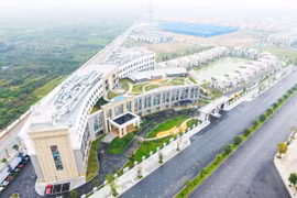 Bệnh viện Vinmec Ocean Park 2 tọa lạc tại khu đô thị Vinhomes Ocean Park 2 - The Empire, trên tổng diện tích hơn 31.000 m2. (Ảnh: PV/Vietnam+)