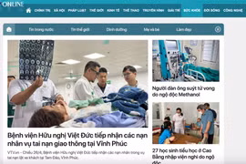 Giao diện của Chuyên trang VTV Sức khỏe. 