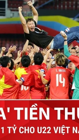 VFF trao 'nóng' 1 tỷ cho U22 Việt Nam, người hâm mộ vẫn lâng lâng vui sướng sau trận thắng Thái Lan lịch sử