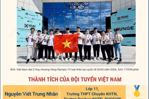 Olympic Trí tuệ nhân tạo quốc tế 2026: 7/8 học sinh Việt Nam đoạt huy chương