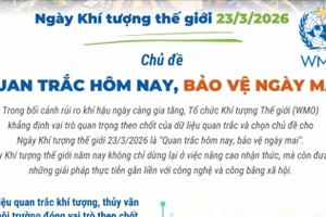 Ngày Khí tượng thế giới 23/3/2026: "Quan trắc hôm nay, bảo vệ ngày mai"