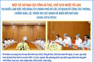 Tổng Bí thư, Chủ tịch nước đề nghị rà soát toàn bộ kịch bản thiên tai năm 2026