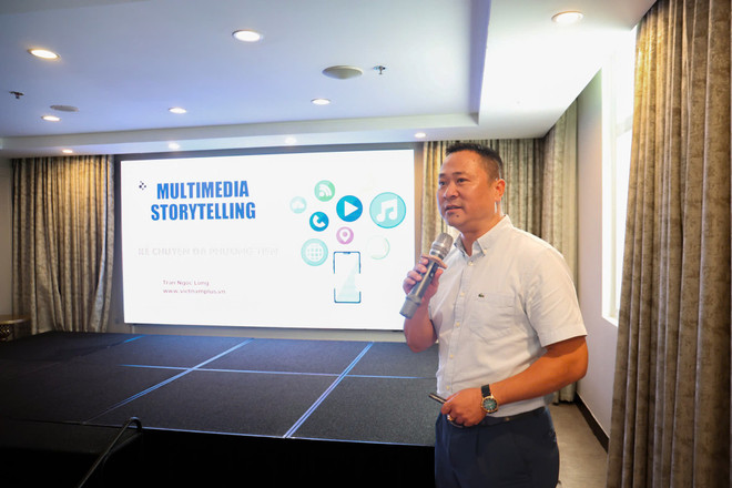 Ông Trần Ngọc Long, Trưởng phòng Truyền thông Đa phương tiện, Báo Điện tử VietnamPlus. (Ảnh: Hoàng Hiếu/Vietnam+) hoanghieu.jpg