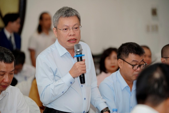 Ông Lê Quốc Vinh, Chủ tịch Le Group phát biểu. (Ảnh: PV/Vietnam+) z6606627368378-da8d138c5e1031b726ec07d41367c1e9-1612-8793.jpg