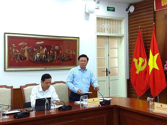 Phó Trưởng Ban Tuyên giáo và Dân vận Trung ương Trần Thanh Lâm. (Ảnh: Minh Thu/Vietnam+) z7144420443156-55f0281f16eb8d12c8dbf8ab7f2982ad.jpg