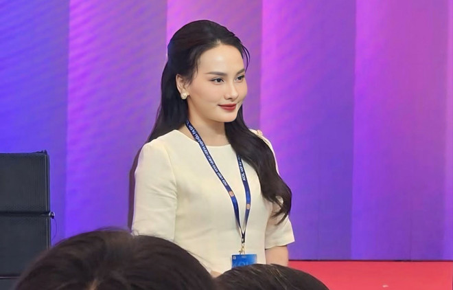 Diễn viên Bảo Thanh tại Hội nghị. (Ảnh: NVCC) 533665707-10223982786757548-5614260736703894312-n-2305.jpg