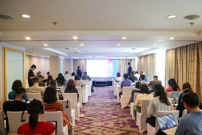 Quang cảnh hội thảo. (Ảnh: Hoàng Hiếu/Vietnam+) z6671694674267-6265c7c9a3188eb411a35e22ed83db4d.jpg