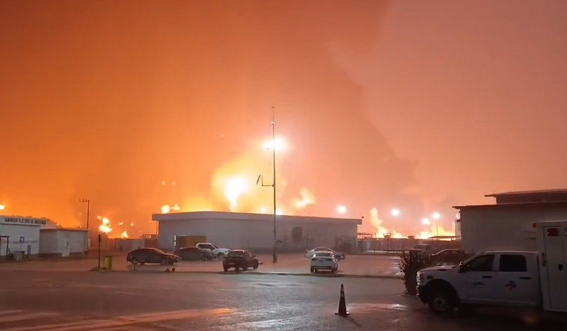 Hiện trường xảy ra vụ cháy.