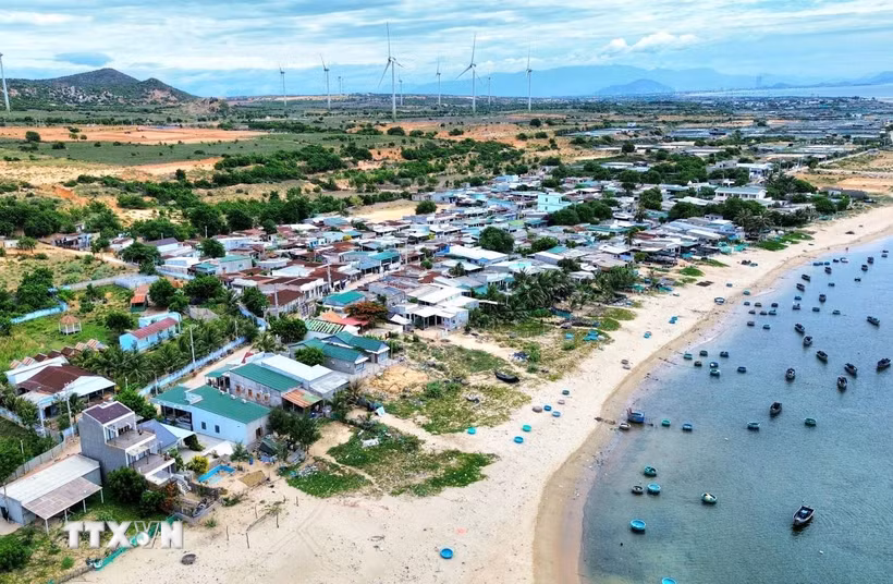 Khu vực quy hoạch xây dựng dự án Nhà máy điện hạt nhân Ninh Thuận 1 ở xã Phước Dinh. (Ảnh: Nguyễn Thành/TTXVN)