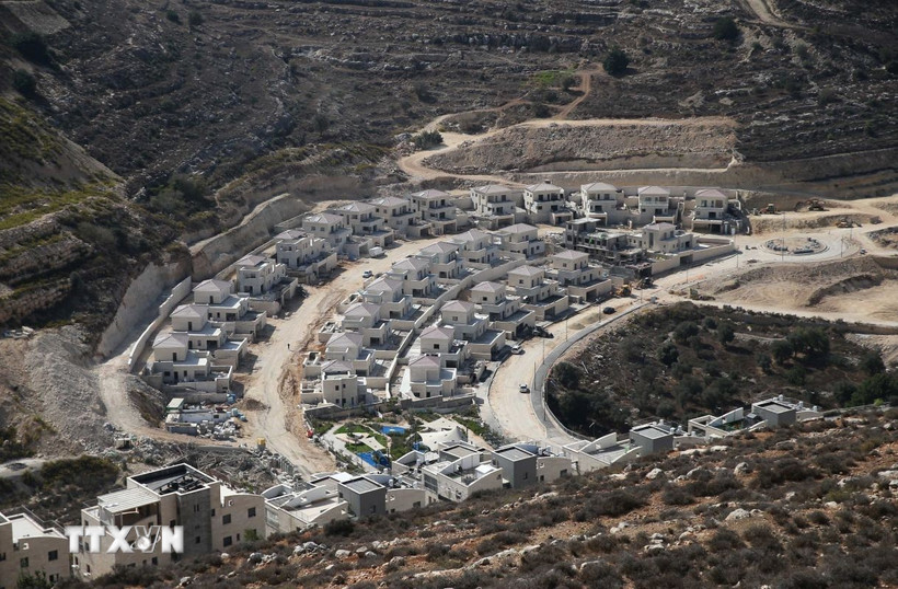 Quang cảnh khu định cư của Israel ở Givat Zeev, Khu Bờ Tây. (Ảnh: THX/TTXVN)