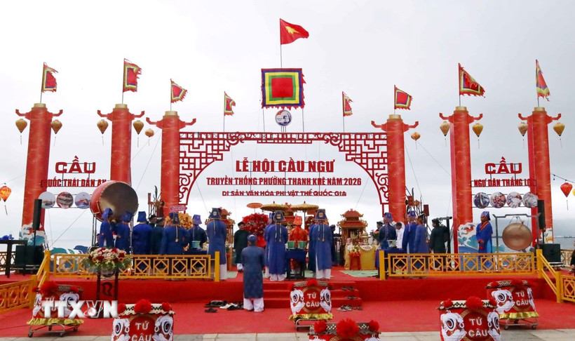 Quang cảnh Lễ hội Cầu ngư tại Đà Nẵng năm 2026. (Ảnh: Trần Lê Lâm/TTXVN)