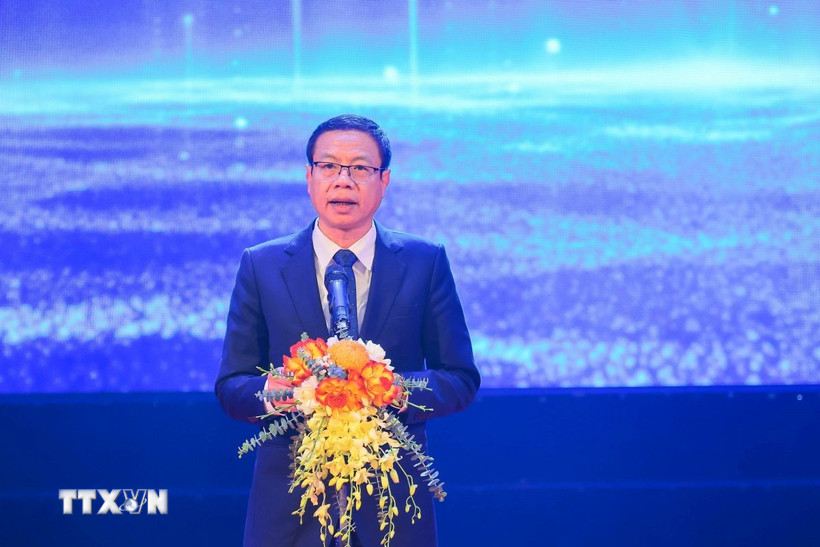 Thứ trưởng Bộ Khoa học và Công nghệ Lê Xuân Định phát biểu. (Ảnh: Hoàng Hiếu/TTXVN)