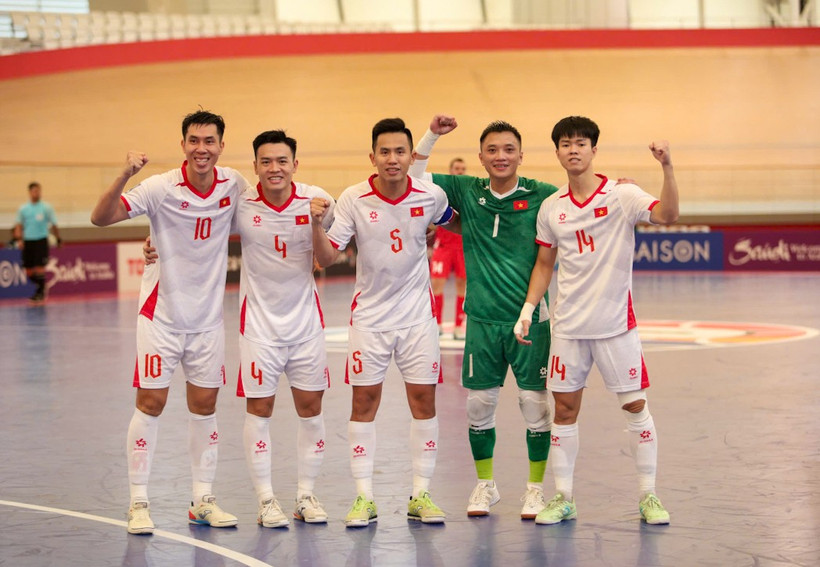 Futsal Việt Nam rộng cửa vào tứ kết Futsal châu Á 2026. (Nguồn: VFF)